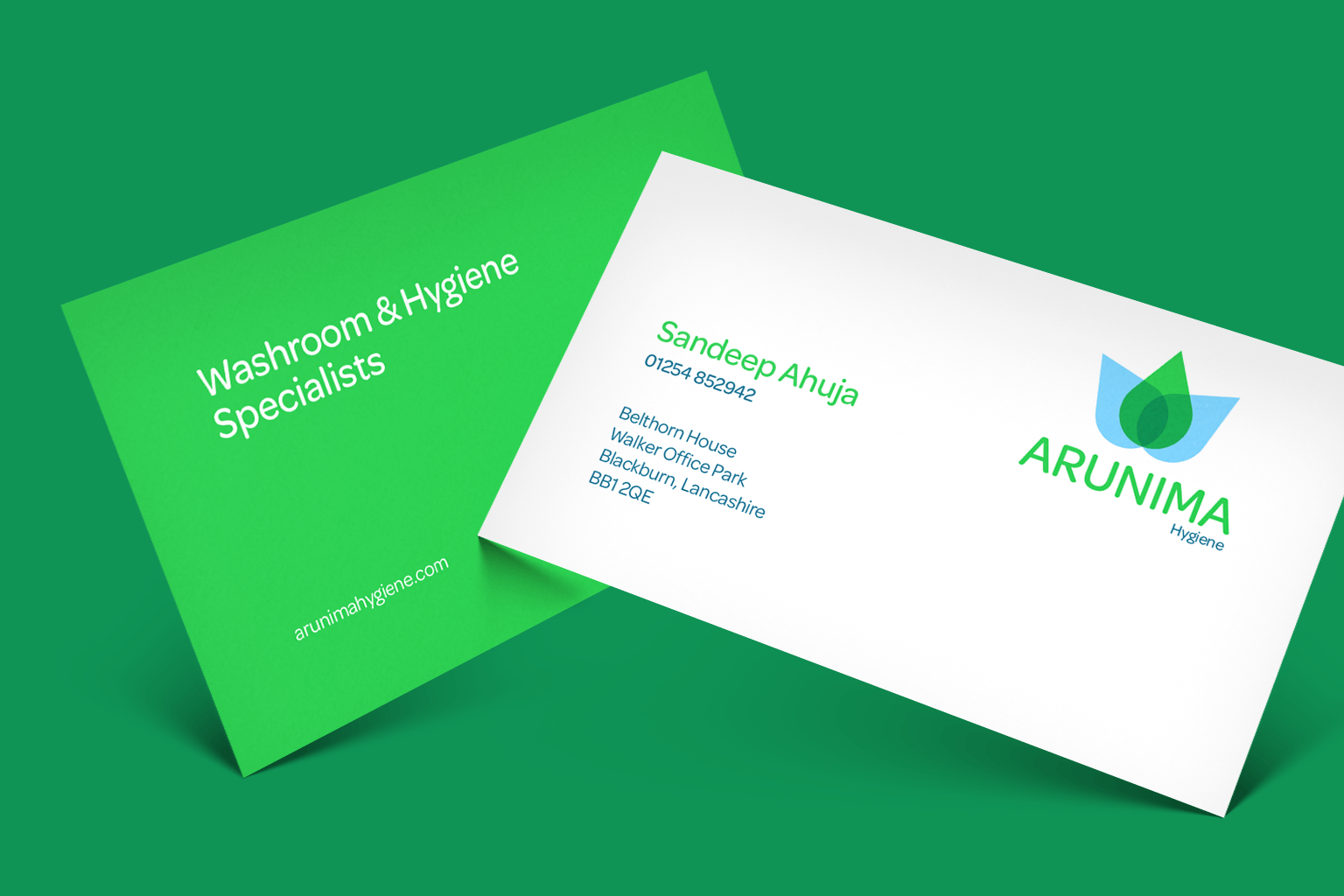 Arunima business card design